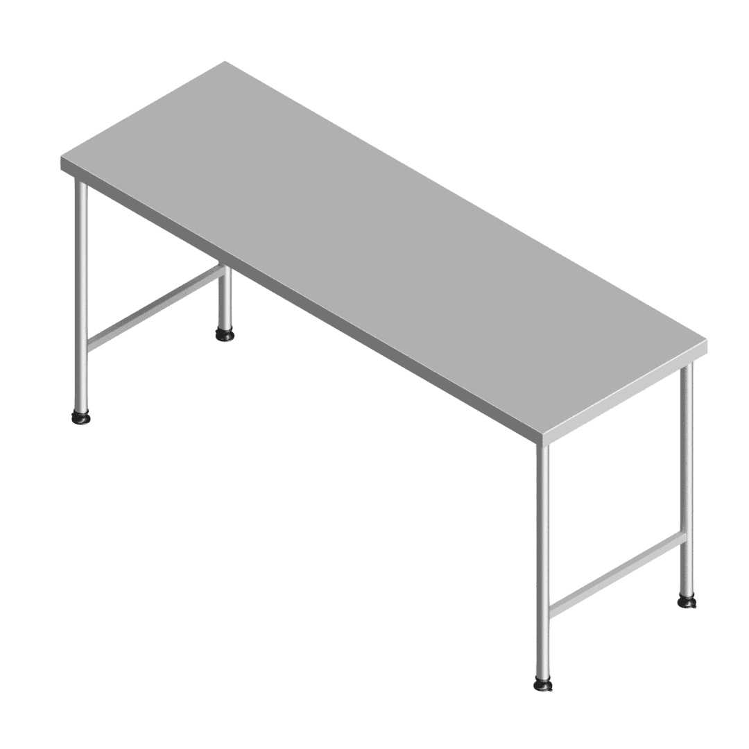 E25145(112-1900x0650) heavy-duty stainless steel preparation table