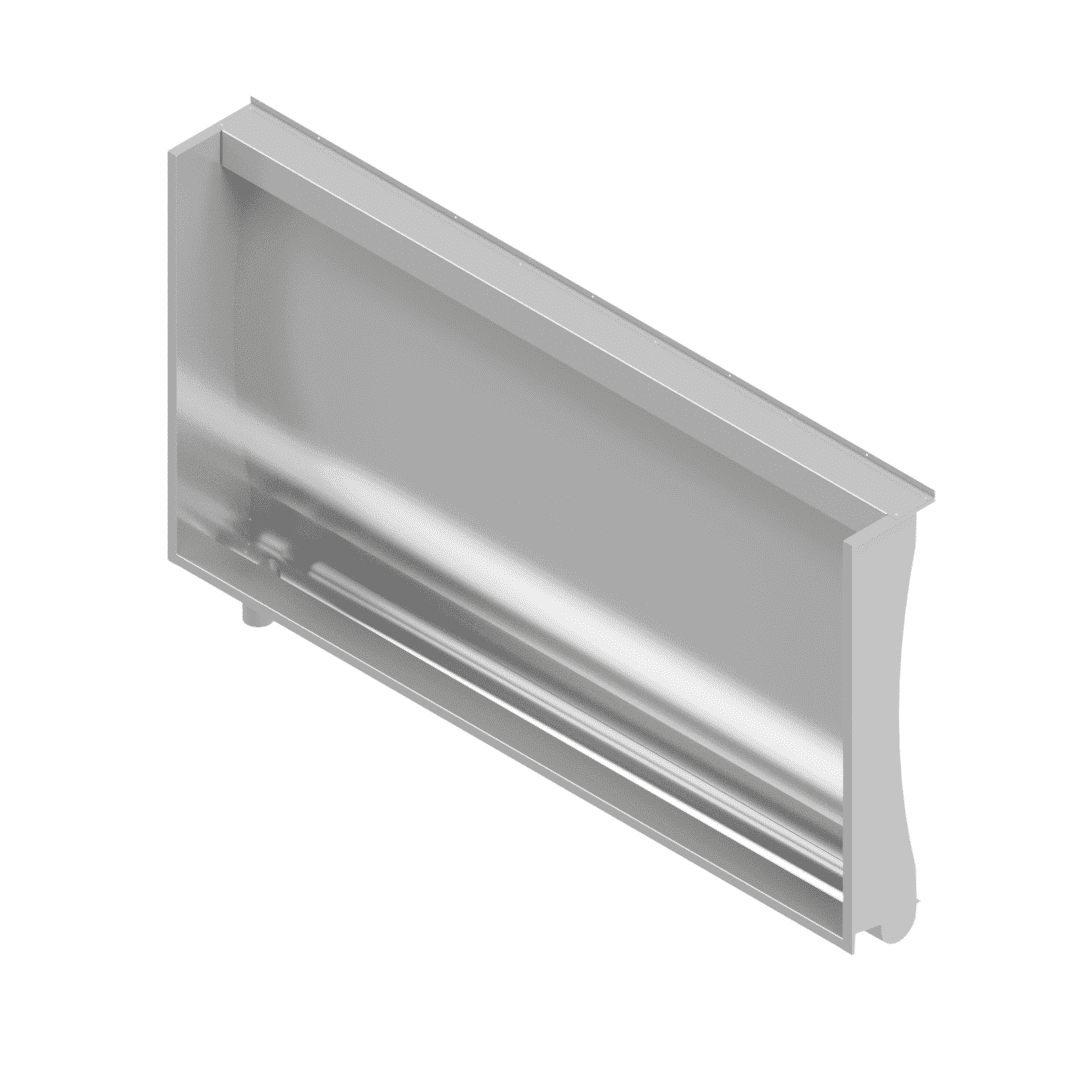 Curved-Back Trough Urinal with Automatic Flush Tank — B17720(2135L)