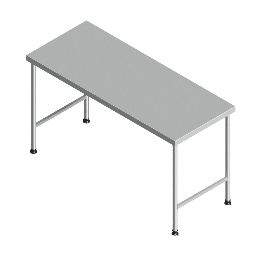 E25145(112-1600x0650) heavy-duty stainless steel preparation table
