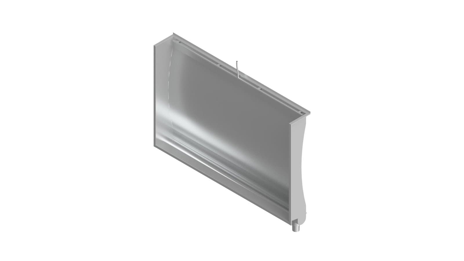 Stainless Steel Curved Back Urinal