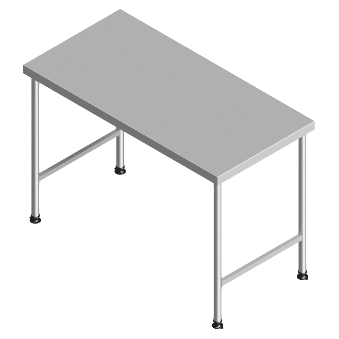 E25145(112-1300x0650) heavy-duty stainless steel preparation table
