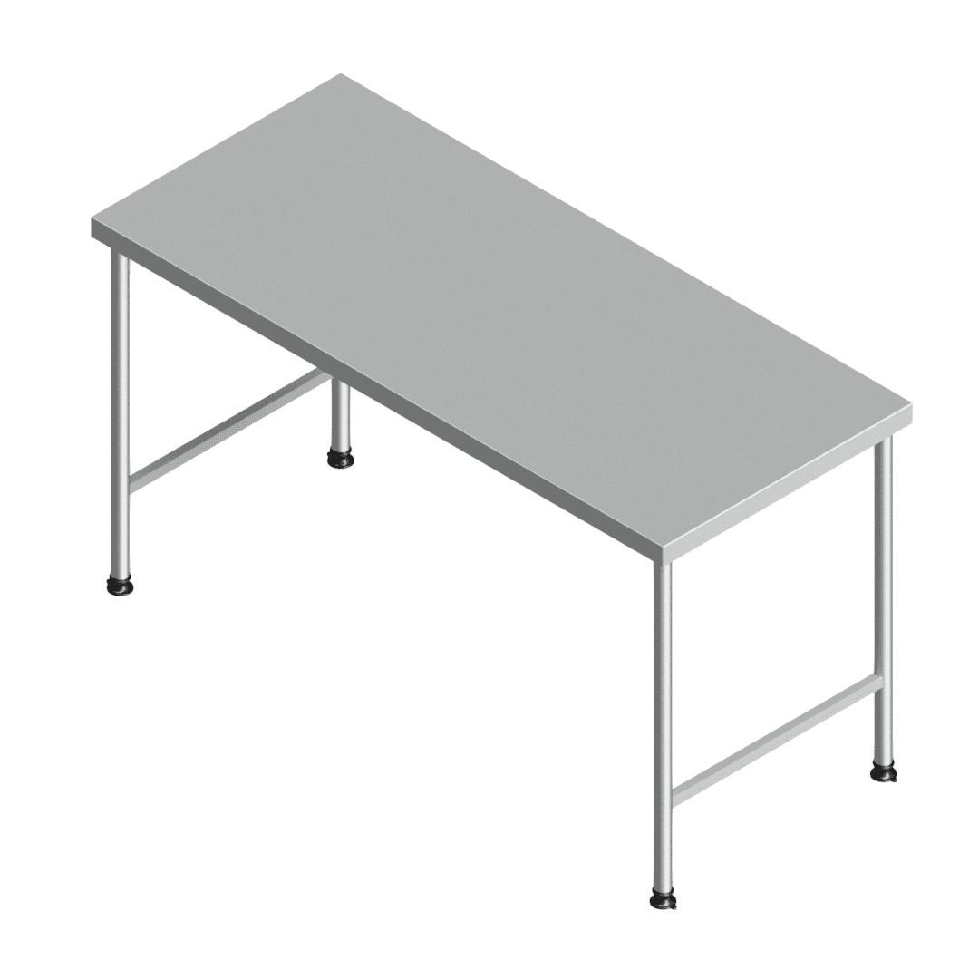 E25145(112-1600x0700) heavy-duty stainless steel preparation table