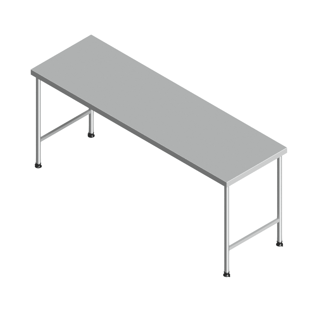 E25145(112-2100x0650) heavy-duty stainless steel preparation table