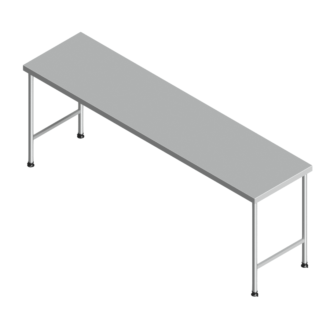 E25145(112-2400x0600) heavy-duty stainless steel preparation table