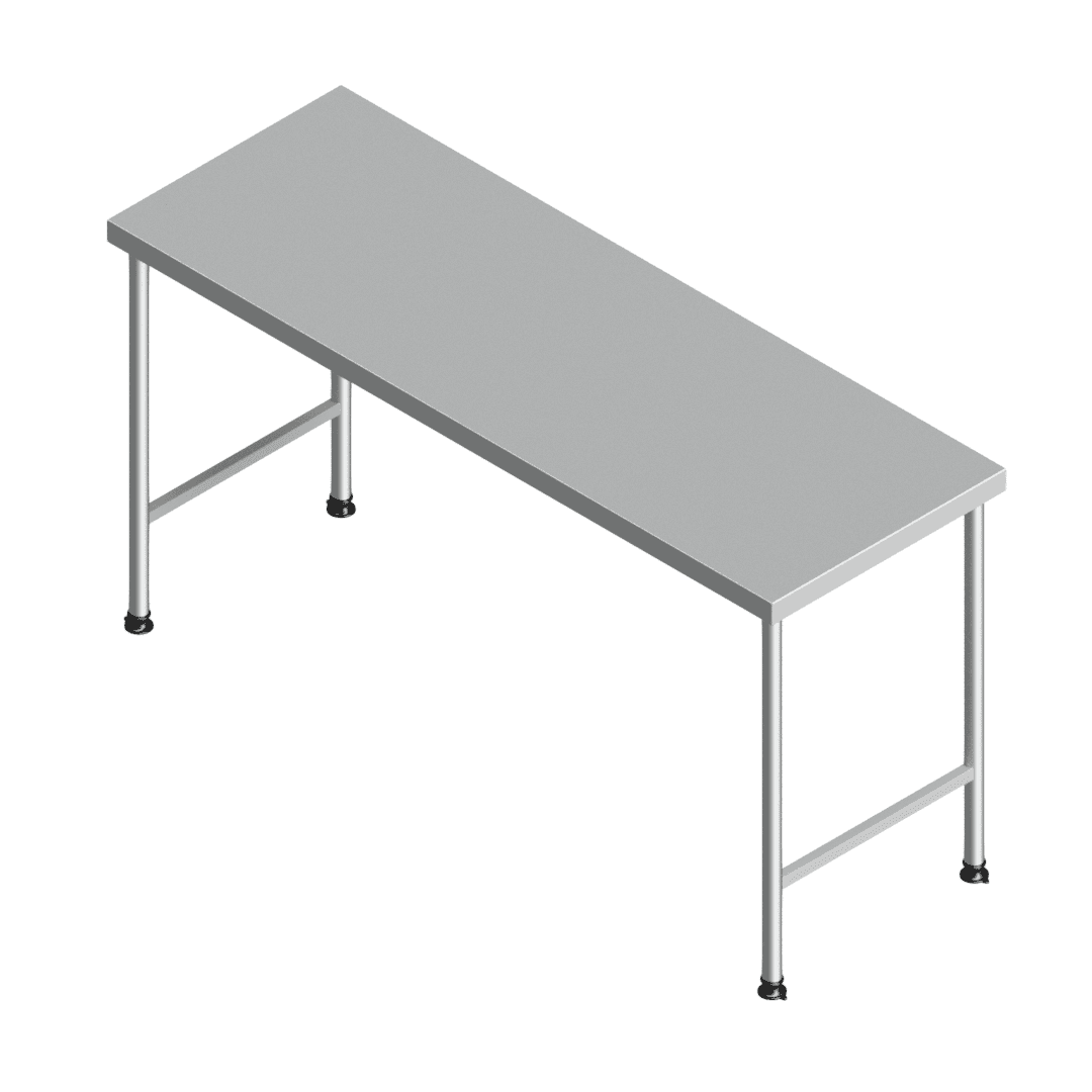 E25145(112-1700x0600) heavy-duty stainless steel preparation table