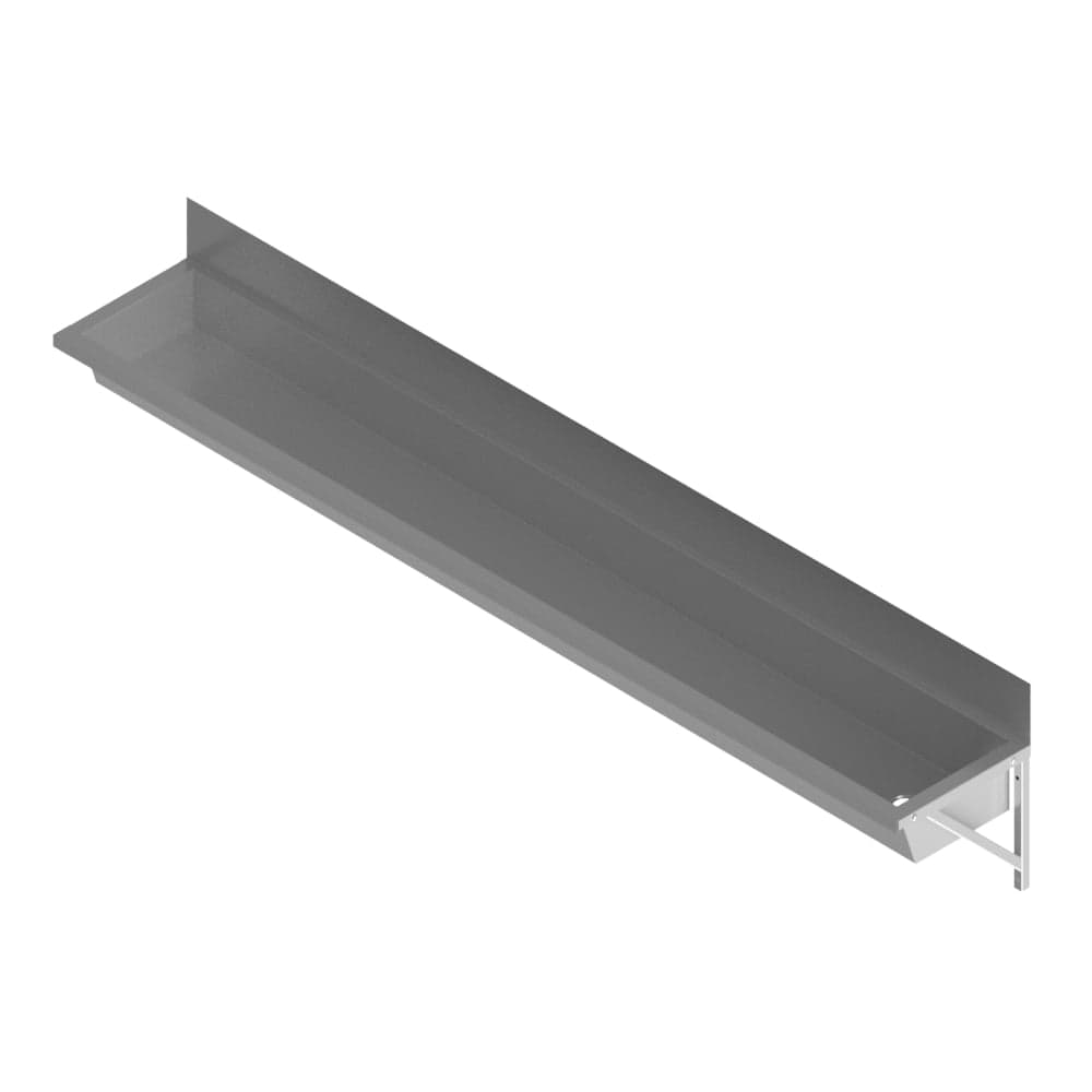Wall-Mounted Stainless Steel Wash Trough — B34673(2400RE)