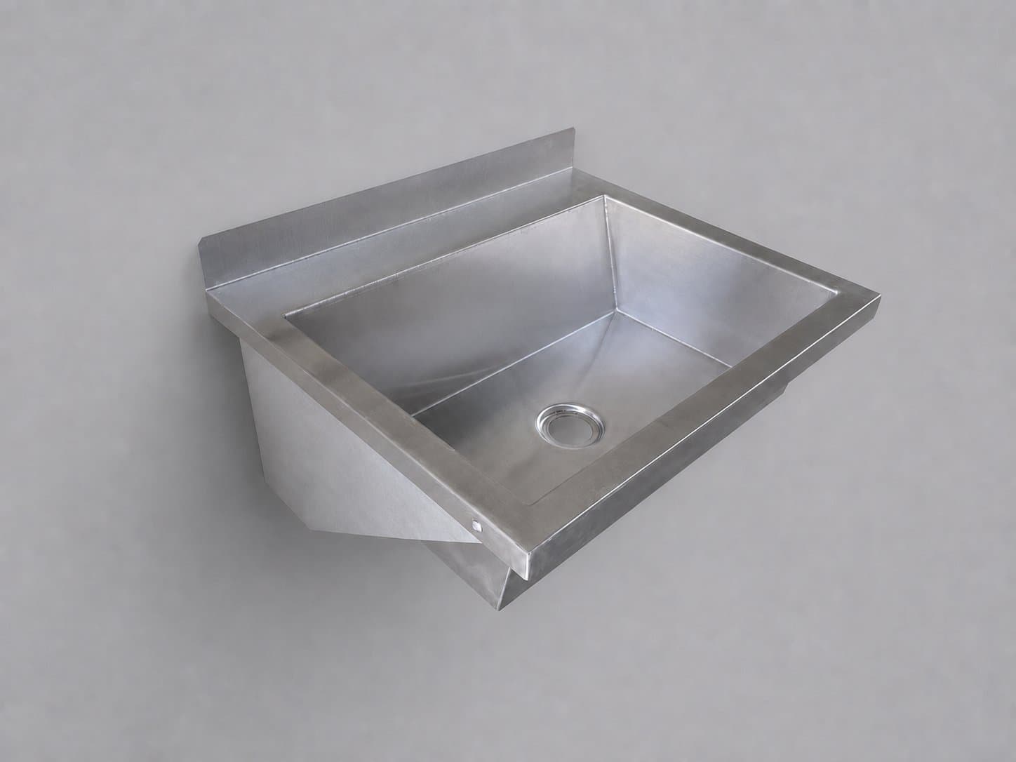 Wash Hand Basin With Galvanised Wall Brackets