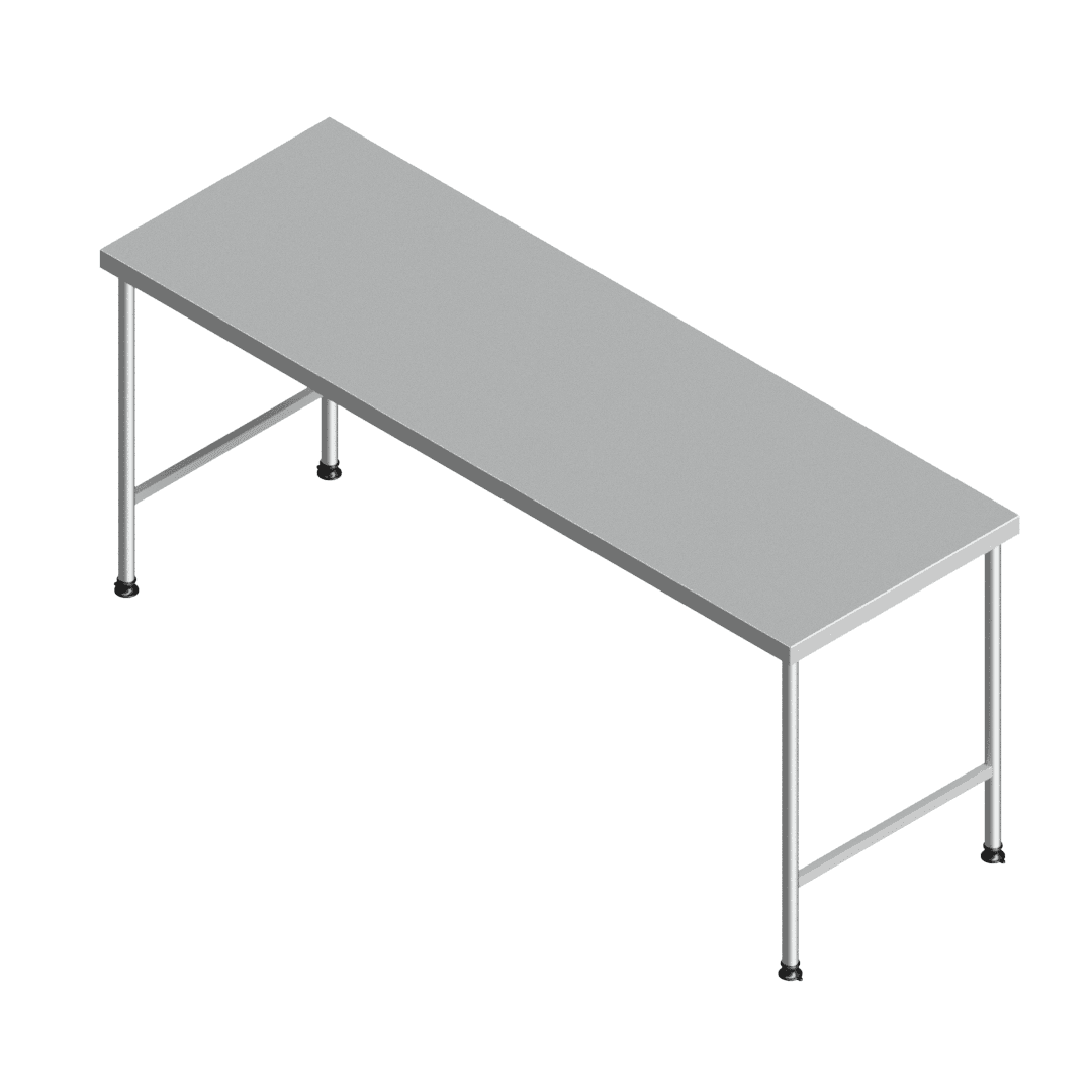 E25145(112-2100x0700) heavy-duty stainless steel preparation table