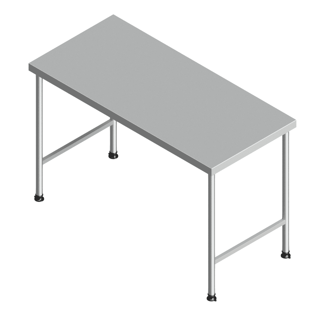 E25145(112-1400x0650) heavy-duty stainless steel preparation table