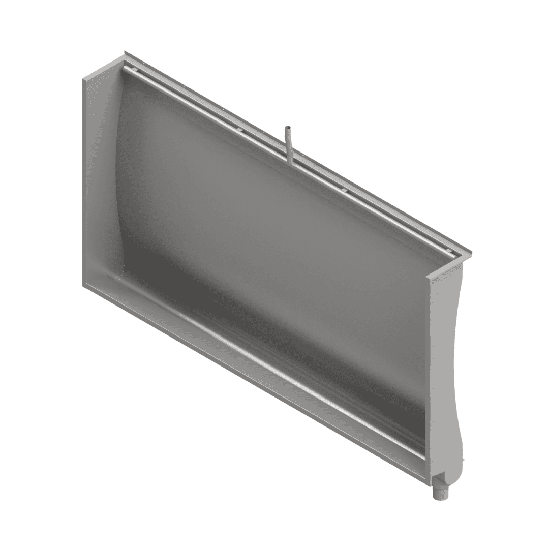 Stainless Steel Curved Back Urinal — B17710(2135R)