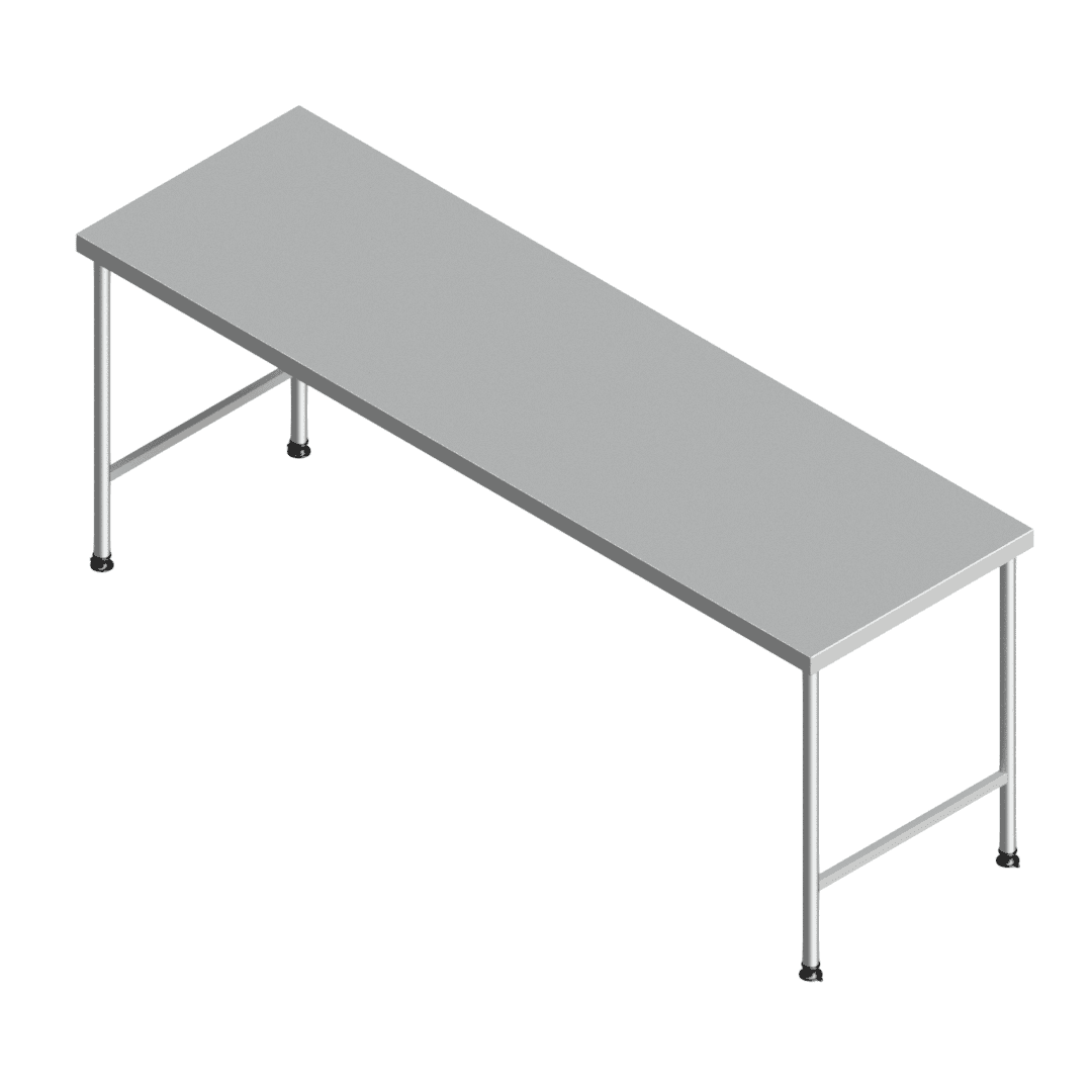 E25145(112-2300x0700) heavy-duty stainless steel preparation table