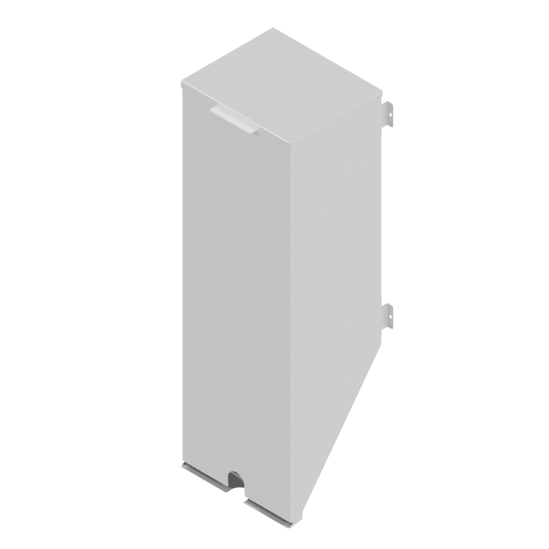 B30848 wall mounted breathalyser straw dispenser in satin brushed stainless steel