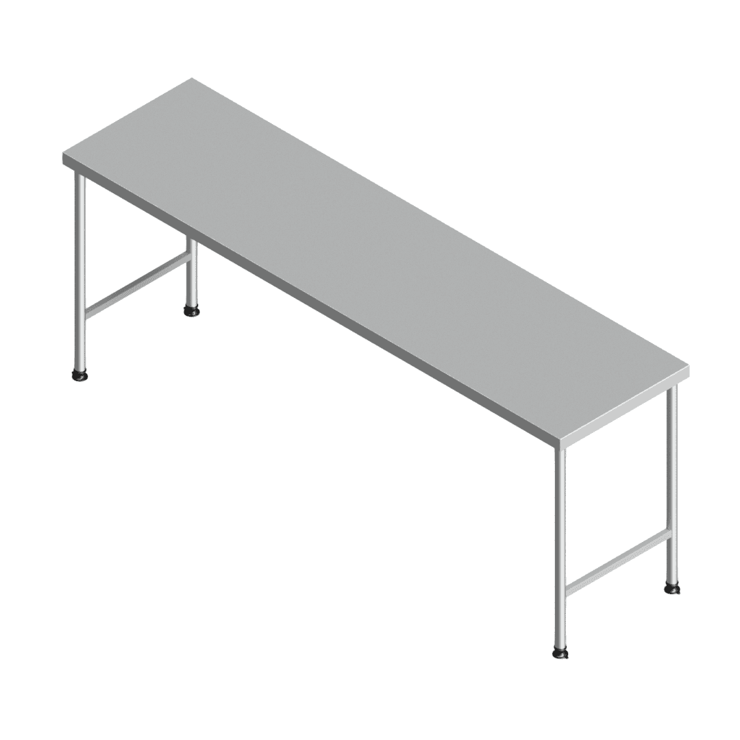 E25145(112-2300x0600) heavy-duty stainless steel preparation table