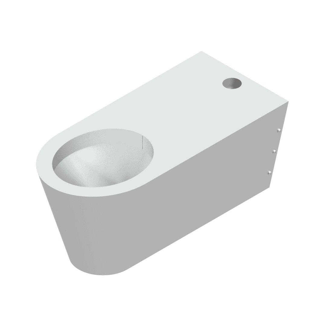 B17659(ST) accessible stainless steel WC pan with top-entry flush inlet