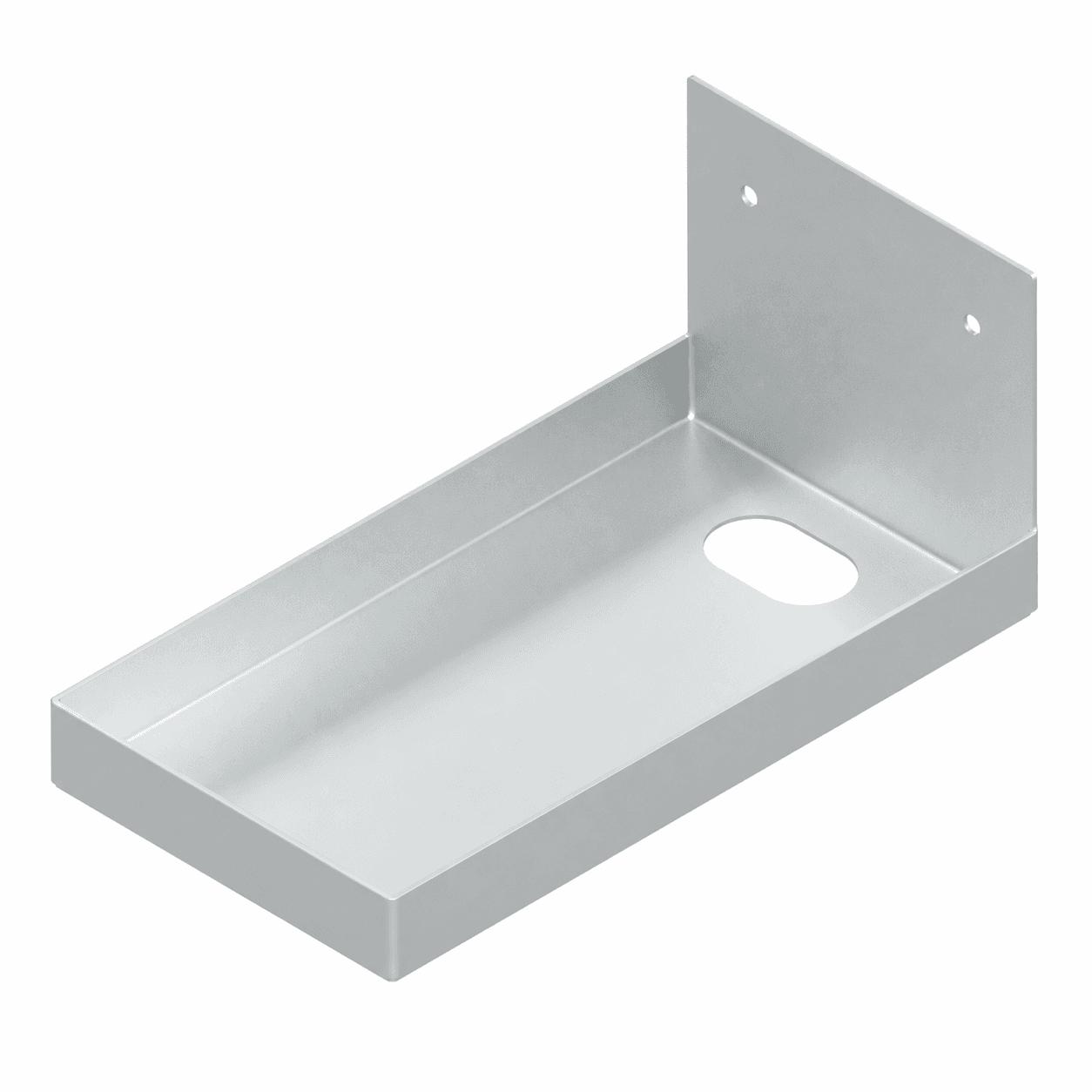 A46450(115-0260x0140x0120) - 1.5mm Grade 304 stainless steel label printer tray