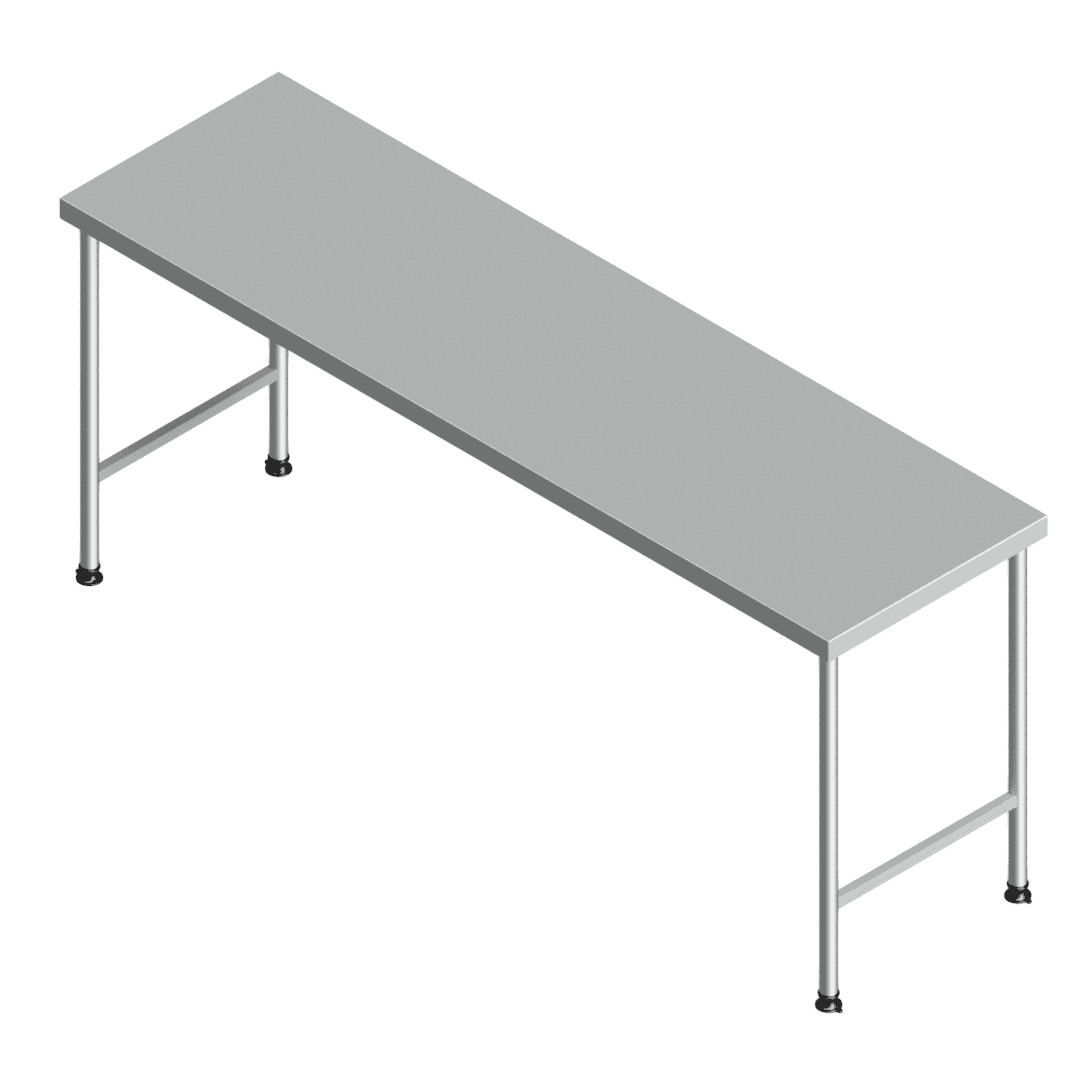 E25145(112-2100x0600) heavy-duty stainless steel preparation table