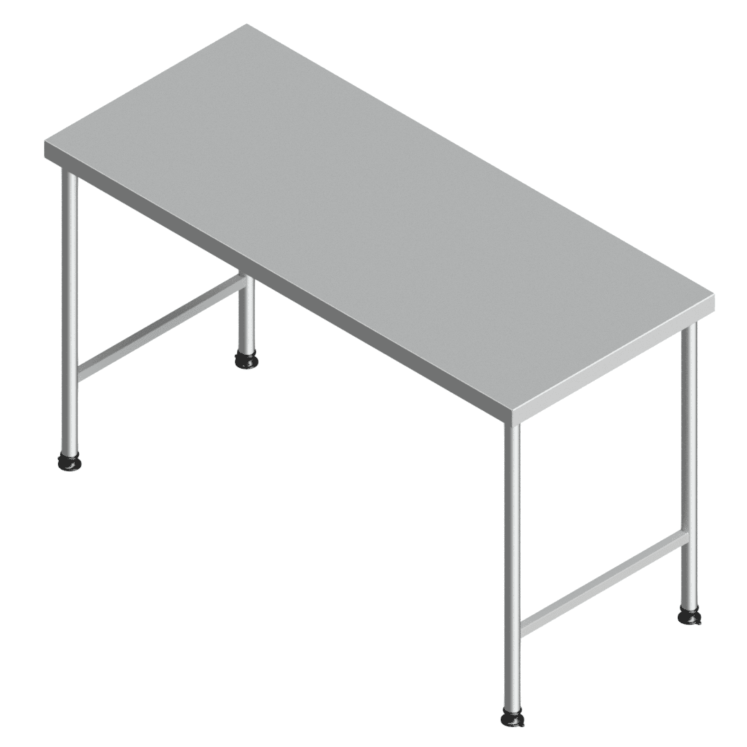 E25145(112-1500x0650) heavy-duty stainless steel preparation table
