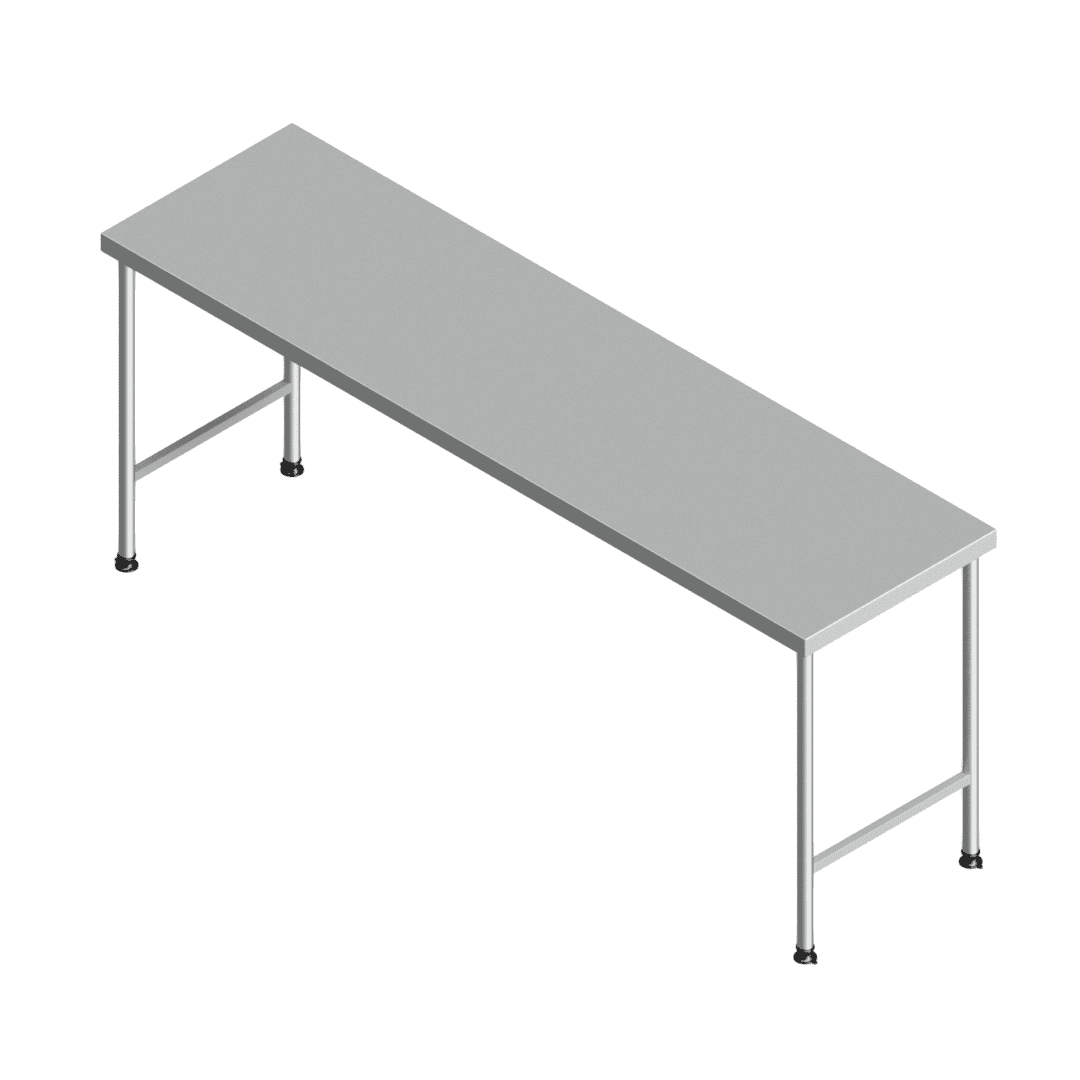 E25145(112-2200x0600) heavy-duty stainless steel preparation table