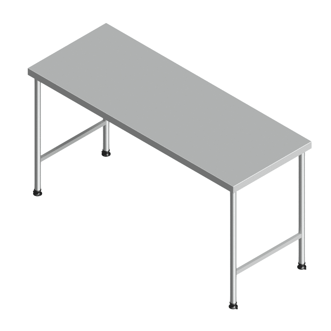 E25145(112-1700x0650) heavy-duty stainless steel preparation table