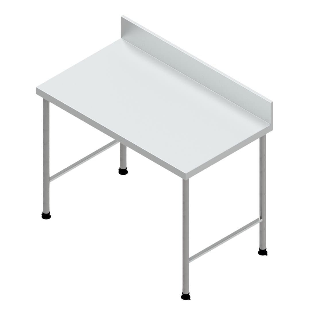 E25144(112-1200x0700) Grade 304 stainless steel work table with rear splashback