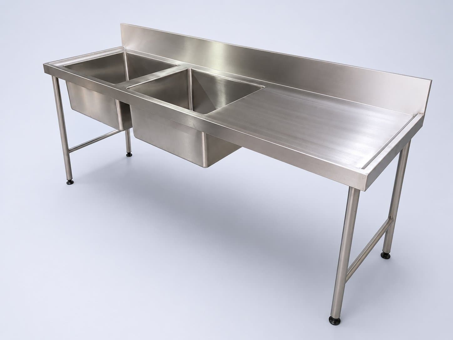 Pot Sink Double Bowl Left Hand Orientation