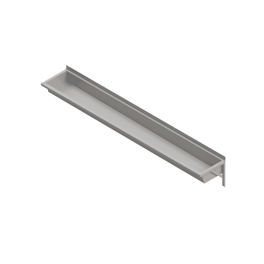 Wall-Mounted Stainless Steel Wash Trough — B34673(2400R)