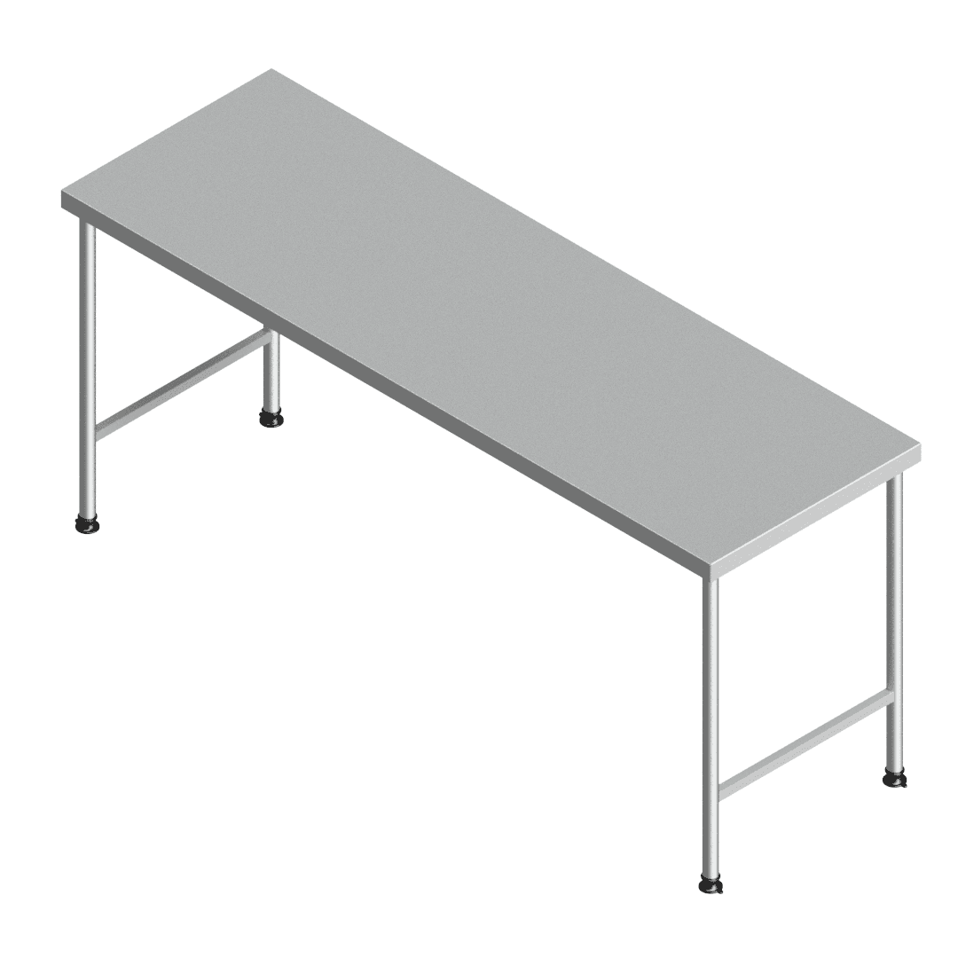 E25145(112-2000x0700) heavy-duty stainless steel preparation table