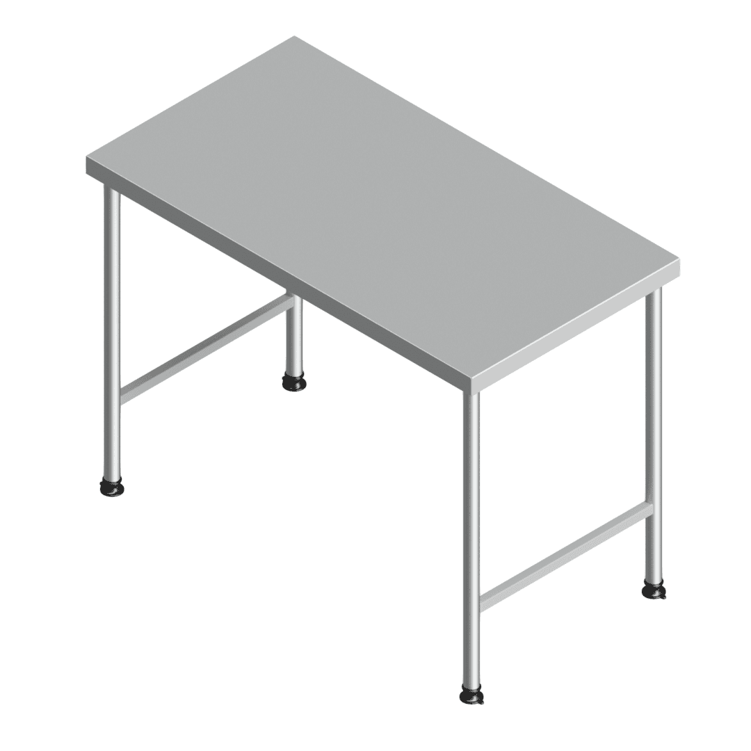 E25145(112-1200x0650) heavy-duty stainless steel preparation table