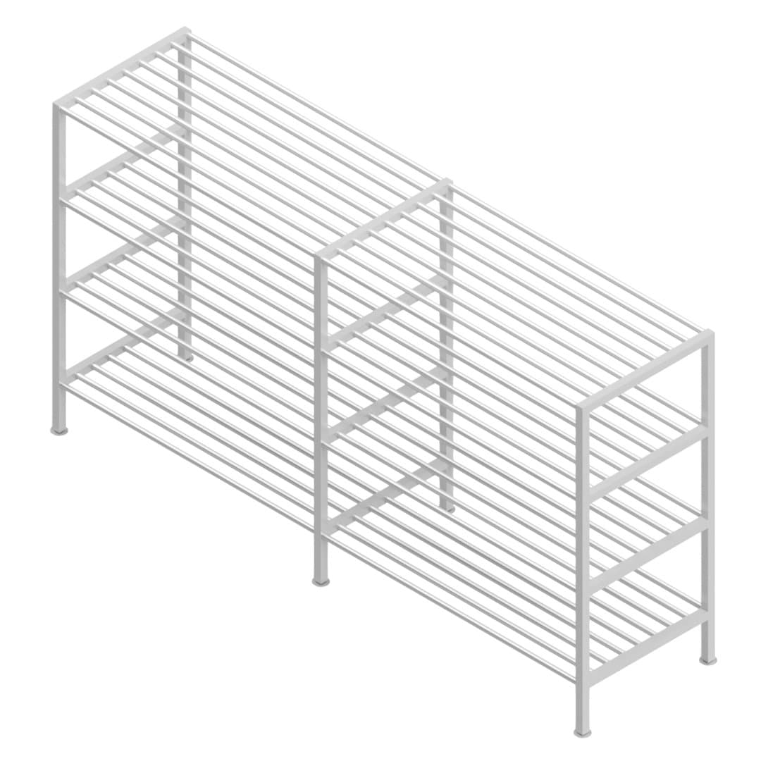 E27293(4T-3000x0750) four tier pot drying rack render