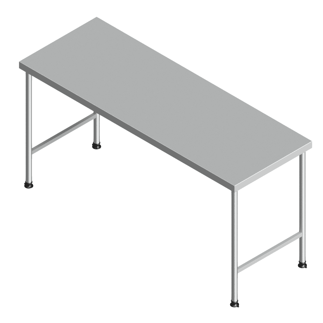 E25145(112-1800x0650) heavy-duty stainless steel preparation table