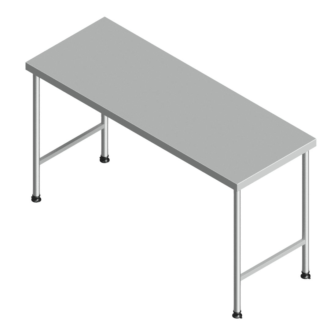 E25145(112-1600x0600) heavy-duty stainless steel preparation table