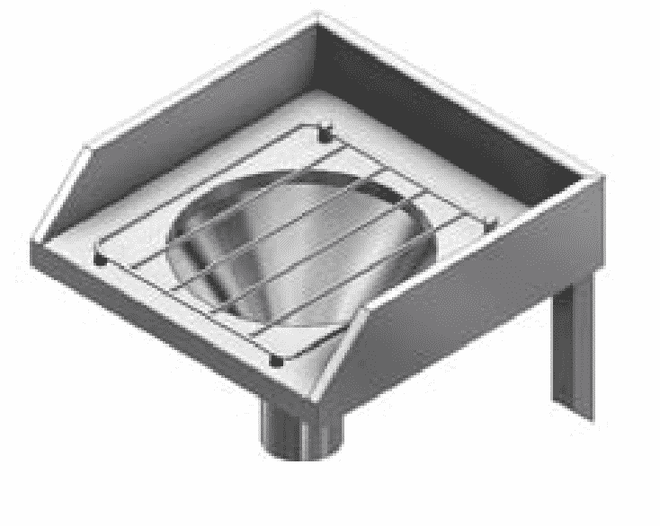 B22360 Wall Mounted Slop Hopper Sink With Grid (No Flush Rim or Pipe ...