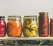 Jars of preserved food showing correctly pressure canned product used as a header for a blog page on pressure canning.