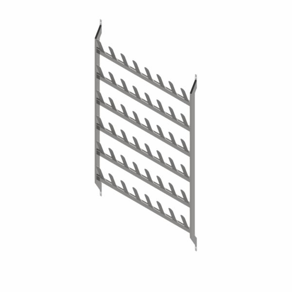 B38134 Wall Mounted Stainless Steel Shoe Rack