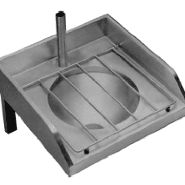 B22360(TG) Top-Entry Wall-Hung Stainless Steel Slop Hopper with Grid