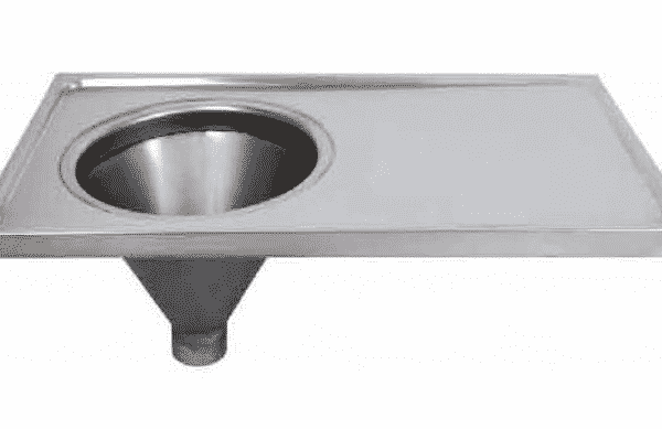 B22362 Wall Mounted Slop Hopper With Draining Board