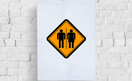 Photo of an ablution block sign as a featured image of a blog post on school urinals