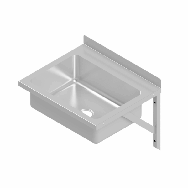 B36661(S) Wash Hand Basin Stainless Steel with Radiused Basin Corners