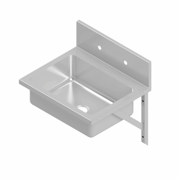 B22328(G1) Medical Basin Stainless Steel with Extended Splashback