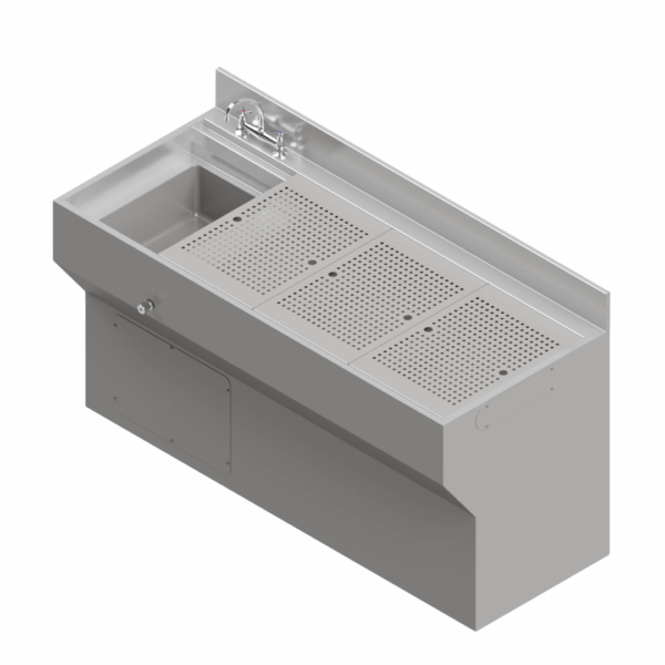 H72722 Ventilated Dissection Table Floor Mounted
