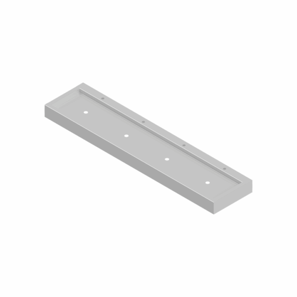 B34475 Flat Bed Wash Trough Stainless Steel