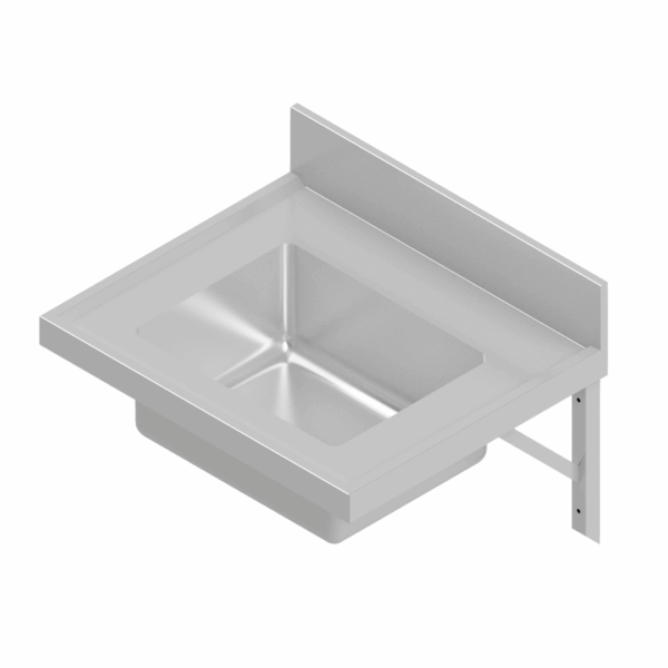 B34681(SC-112-0650) Medical Basin Single Bowl Wall Mounted