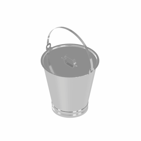A03016 Stainless Steel Tapered Bucket