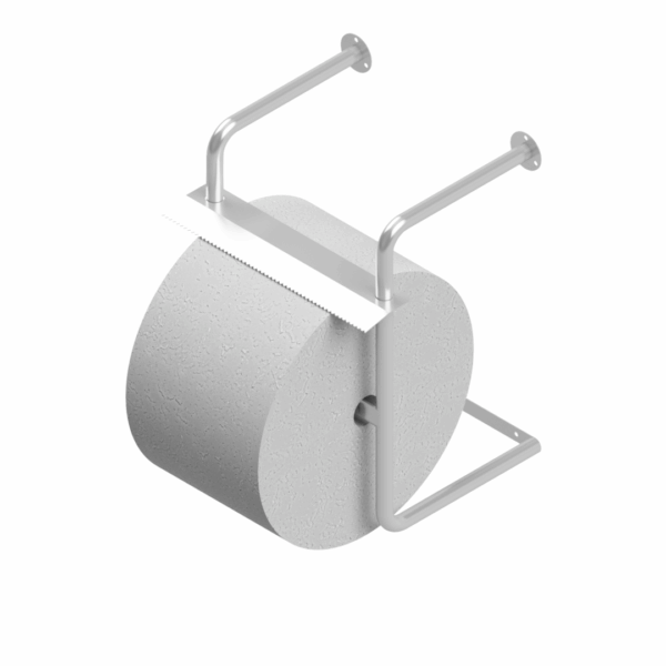 B30725 Wall Mounted Garage Roll Paper Dispenser Stainless Steel Grade 304